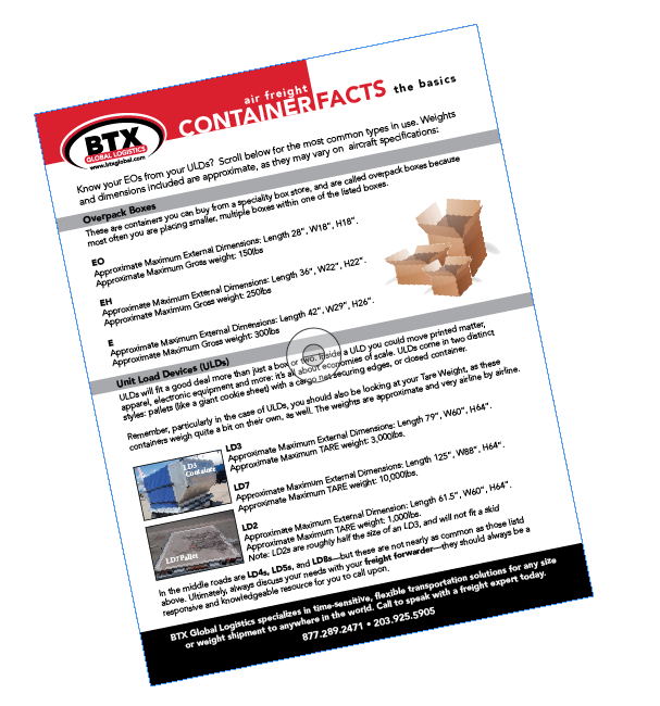 Air Freight container facts...the basics