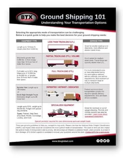 Ground Shipping 101: Transportation Options
